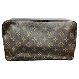 Louis Vuitton-Louis Vuitton Monogram Clutch Bag-Brown,Monogram