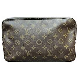 Louis Vuitton-Louis Vuitton Monogram Clutch Bag-Brown,Monogram