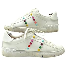 Valentino-VALENTINO ROCKSTUD BASKETS UNTITLED OPEN FOR A CHANGE 41 IT 42 FR SNEAKERS-White