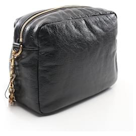 Balenciaga-Sac à bandoulière en cuir Monaco de Balenciaga-Noir