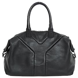 Yves Saint Laurent-Yves Saint Laurent Leather Easy Tote Bag-Black