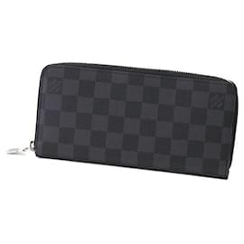 Louis Vuitton-Louis Vuitton Zippy Wallet Leather Black-Black