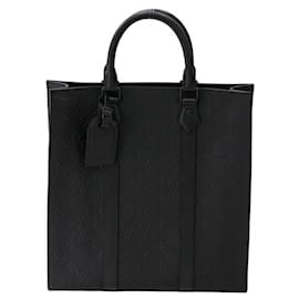 Louis Vuitton-Louis Vuitton Sac Plat Men's Tote Bag-Black