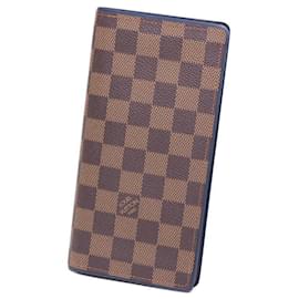 Louis Vuitton-Louis Vuitton Damier Canvas Portefeuille Brazza Wallet-Brown