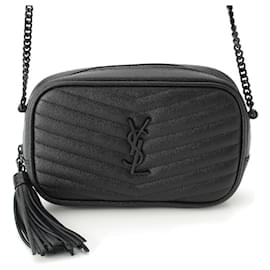 Yves Saint Laurent-Saint Laurent Lou Camera Bag Crossbody-Black
