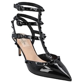 Valentino Garavani-Valentino patent leather sandal-pumps-Black