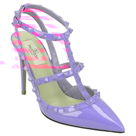 Valentino Garavani-Valentino Rockstud Caged Pumps Pink-Pink