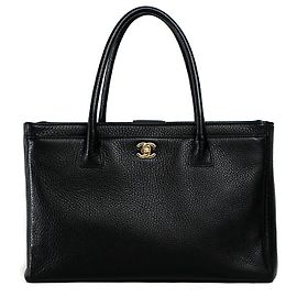 Sac à main tote exécutif Chanel Noir
