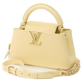 Louis Vuitton-Louis Vuitton Capucines EW Mini Handbag-Yellow