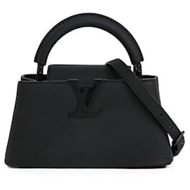 Louis Vuitton-Louis Vuitton Capucines EW Mini Shoulder Bag-Black