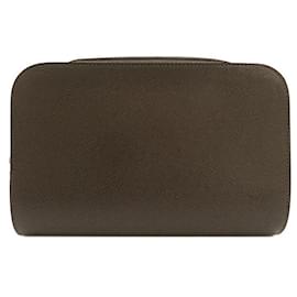 Louis Vuitton-Louis Vuitton Taiga Baikal Clutch-Brown