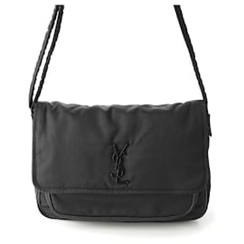 Yves Saint Laurent-Yves Saint Laurent Niki ECONYL Nylon Messenger Bag-Black