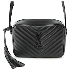 Yves Saint Laurent-Saint Laurent Leather Camera Crossbody Bag-Black