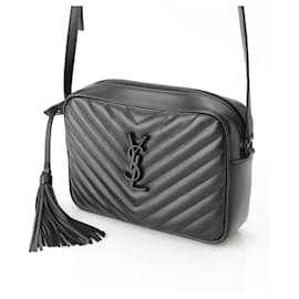 Yves Saint Laurent-Saint Laurent Leather Camera Crossbody Bag-Black