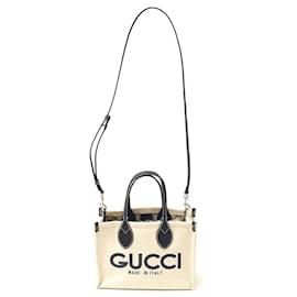 Gucci-Gucci Japan Limited Mini Tote Bag-Brown,Beige