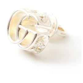 Gucci-Gucci Double G Silver Earrings-Silvery,Metallic