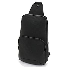Louis Vuitton-Louis Vuitton Damier Avenue Sling Bag Onyx Black-Black