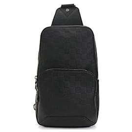 Louis Vuitton-Louis Vuitton Damier Avenue Sling Bag Onyx Black-Black