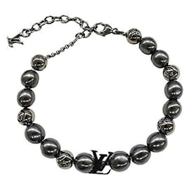 Louis Vuitton-Bracelet perle Monogram Louis Vuitton-Noir