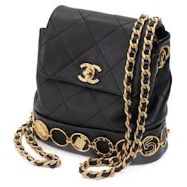 Chanel-Chanel Caviar Coco Mark Backpack-Black