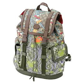 Gucci-Gucci Disney Donald Backpack GG Supreme-Brown,Beige
