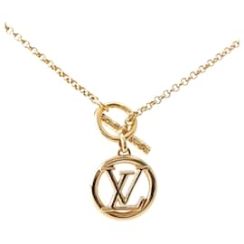 Louis Vuitton-Louis Vuitton Gold Necklace-Golden,Metallic