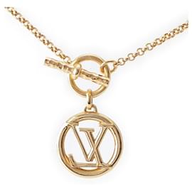 Louis Vuitton-Louis Vuitton Gold Necklace-Golden,Metallic