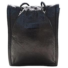 Balenciaga-Sac à épaule en cuir Balenciaga-Noir
