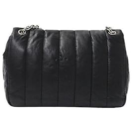Balenciaga-Sac à épaule en cuir matelassé Balenciaga-Noir