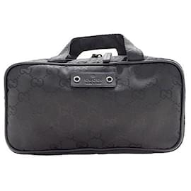 Gucci-Gucci GG Nylon Pouch Black-Black