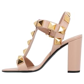 Valentino Garavani-Valentino Roman Stud Sandals 90Mm Nude-Brown,Flesh