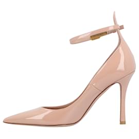 Valentino Garavani-Valentino Tan-Go Patent Leather Pump 100Mm Nude-Brown,Flesh