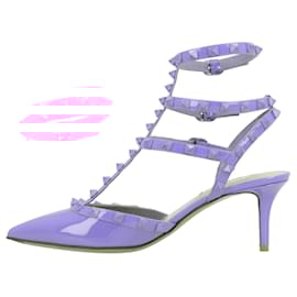 Valentino Garavani-Valentino Calfskin Open Pumps Pink-Pink
