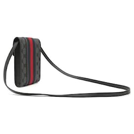 Balenciaga-Sac à épaule en toile et cuir Balenciaga-Noir