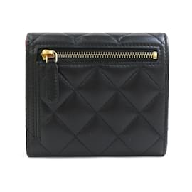 Chanel-Chanel Bi-fold Wallet in Black and Pink Lambskin-Black,Pink