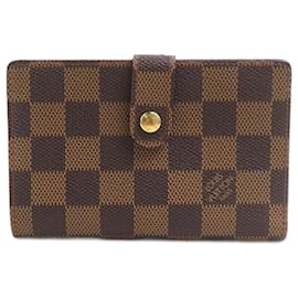Louis Vuitton-Louis Vuitton Bi-fold Wallet in Damier Canvas-Brown