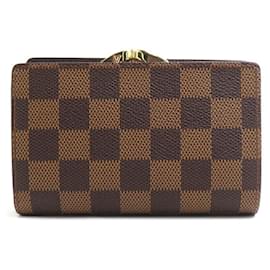 Louis Vuitton-Louis Vuitton Bi-fold Wallet in Damier Canvas-Brown