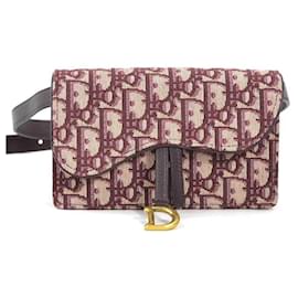 Christian Dior-Christian Dior Bordeaux Fanny Pack-Dark red