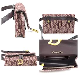 Christian Dior-Christian Dior Bordeaux Fanny Pack-Dark red
