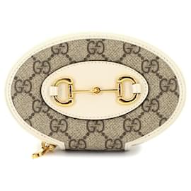 Gucci-Gucci Horsebit 1995 Coin Purse-White,Beige