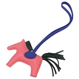 Hermès-Porte-clés Hermès Rodeo PM-Bleu,Multicolore