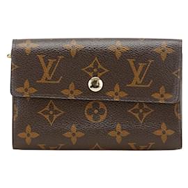 Louis Vuitton-Louis Vuitton Monogram Portefeuille Alexandra Bi-fold Wallet-Brown,Monogram