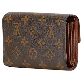 Louis Vuitton-Louis Vuitton Monogram Portefeuille Alexandra Bi-fold Wallet-Brown,Monogram