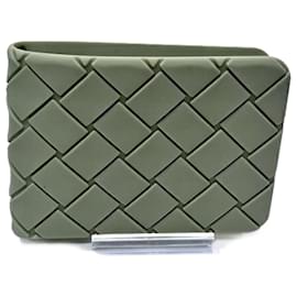 Bottega Veneta-Bottega Veneta Green Silicone Bill Wallet-Green