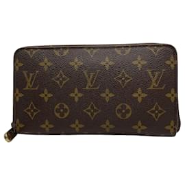 Louis Vuitton-Louis Vuitton Monogram Long Wallet-Brown,Monogram