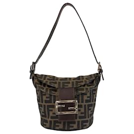 Fendi-Fendi Vintage Zucca Mamma Bucket Shoulder Bag-Brown