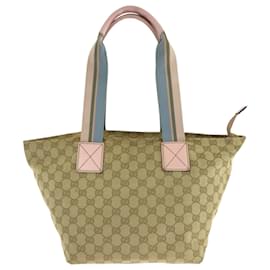Gucci-Gucci GG Canvas Tote Bag-Pink,Blue,Beige
