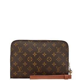Louis Vuitton-Louis Vuitton Monogram Orsay Clutch Bag-Brown,Monogram