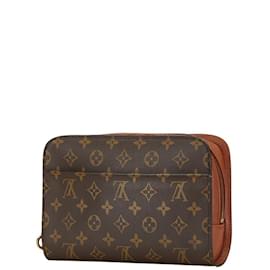 Louis Vuitton-Louis Vuitton Monogram Orsay Clutch Bag-Brown,Monogram