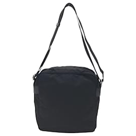 Prada-Prada Tessuto Triangle Logo Black Nylon Shoulder Bag-Black